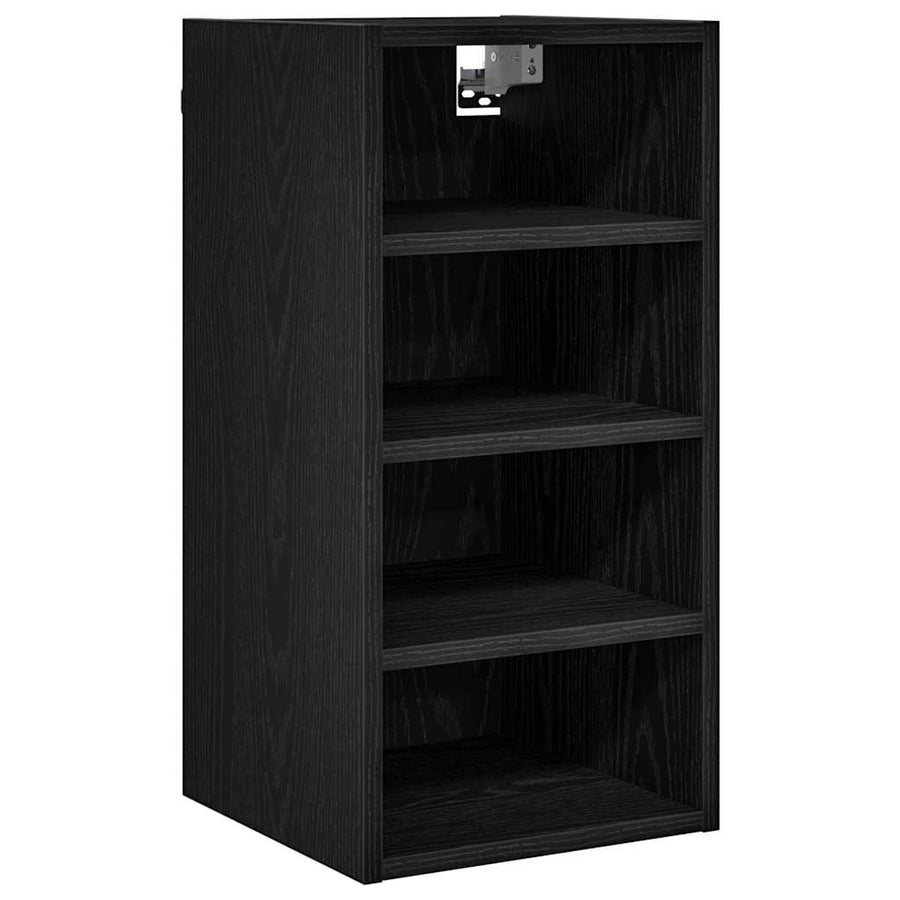 Hangkast Riga Zwart eiken 30 x 29,5 x 60 cm Bewerkt hout