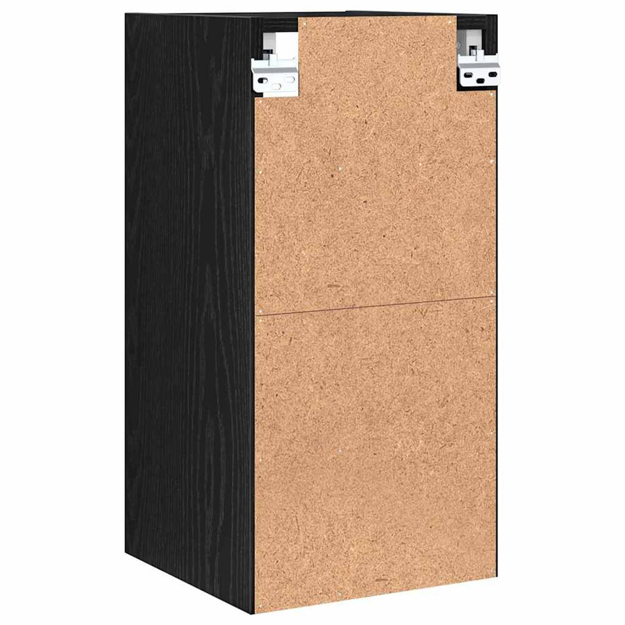 Hangkast Riga Zwart eiken 30 x 29,5 x 60 cm Bewerkt hout