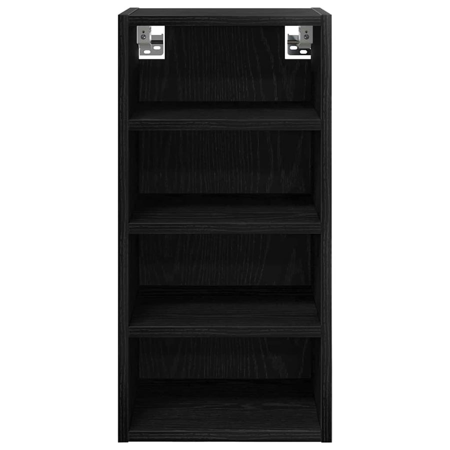 Hangkast Riga Zwart eiken 30 x 29,5 x 60 cm Bewerkt hout
