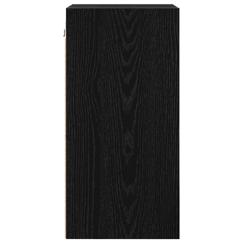 Hangkast Riga Zwart eiken 30 x 29,5 x 60 cm Bewerkt hout