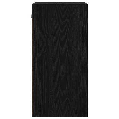 Hangkast Riga Zwart eiken 30 x 29,5 x 60 cm Bewerkt hout
