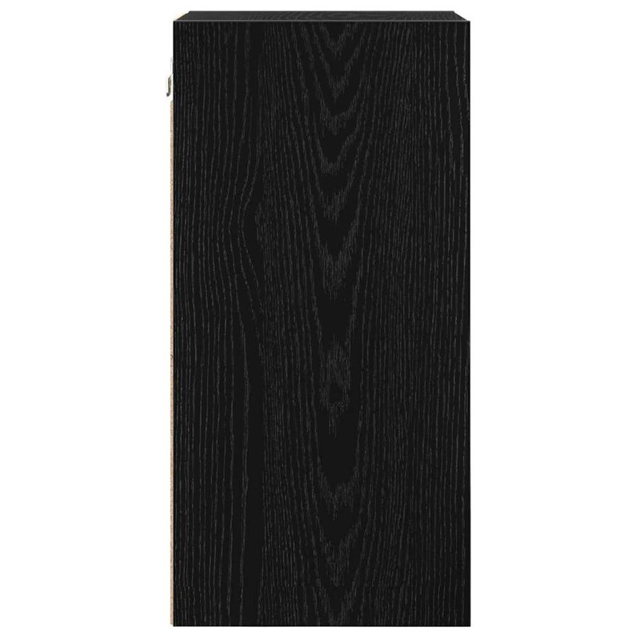Hangkast Riga Zwart eiken 30 x 29,5 x 60 cm Bewerkt hout