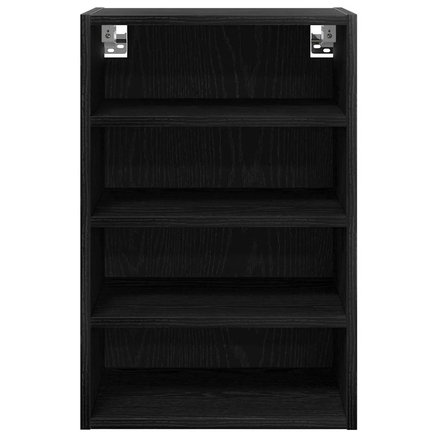 Hangkast Riga Zwart eiken 40 x 29,5 x 60 cm Bewerkt hout