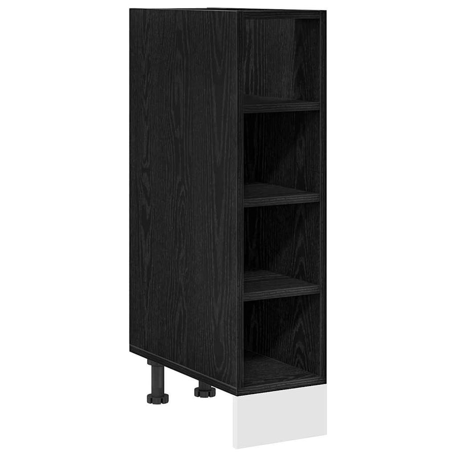 Keukenonderkast met plank Riga Zwart eiken 20 x 44,5 x 81,5 cm