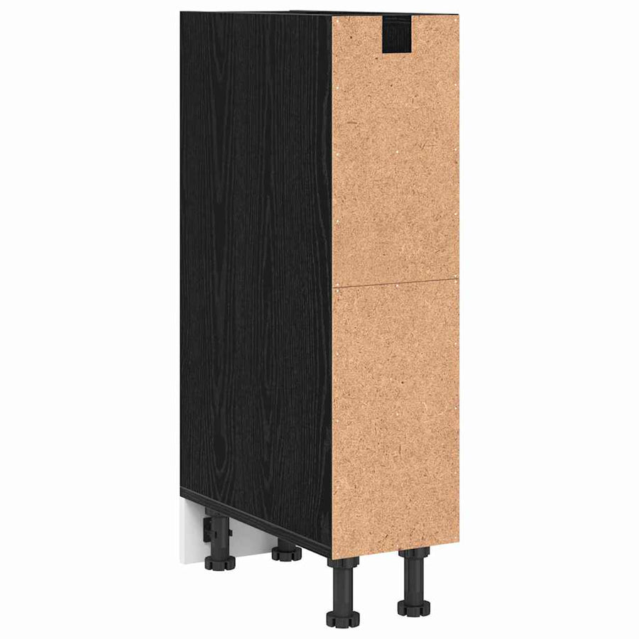 Keukenonderkast met plank Riga Zwart eiken 20 x 44,5 x 81,5 cm