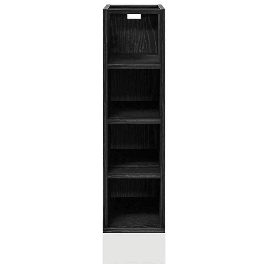 Keukenonderkast met plank Riga Zwart eiken 20 x 44,5 x 81,5 cm