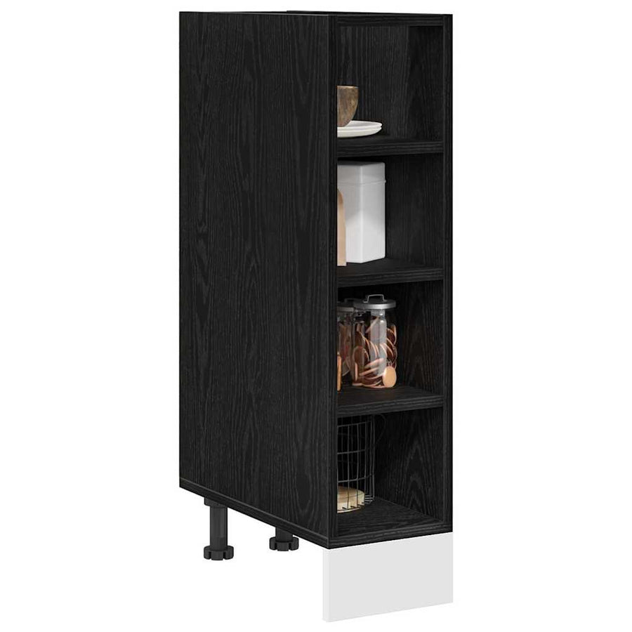 Keukenonderkast met plank Riga Zwart eiken 20 x 44,5 x 81,5 cm
