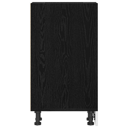 Keukenonderkast met plank Riga Zwart eiken 20 x 44,5 x 81,5 cm