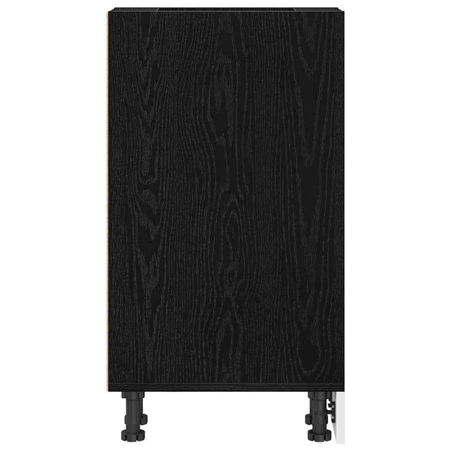 Keukenonderkast met plank Riga Zwart eiken 20 x 44,5 x 81,5 cm