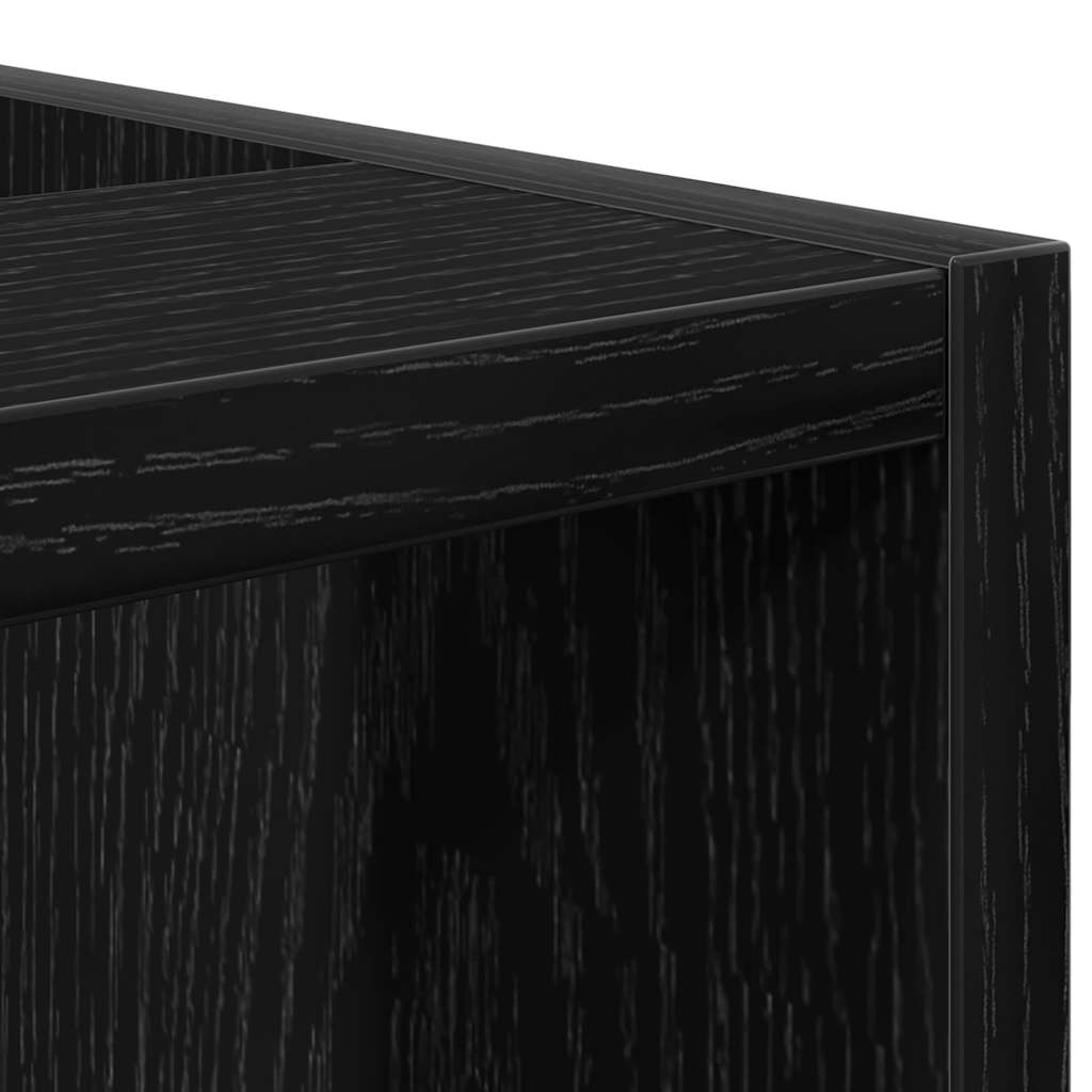 Keukenonderkast met plank Riga Zwart eiken 30 x 44,5 x 81,5 cm
