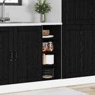 Base kitchen cabinet Black oak 30 x 44.5 x 81.5 cm Engineered wood
