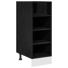 Keukenonderkast met plank Riga Zwart eiken 30 x 44,5 x 81,5 cm