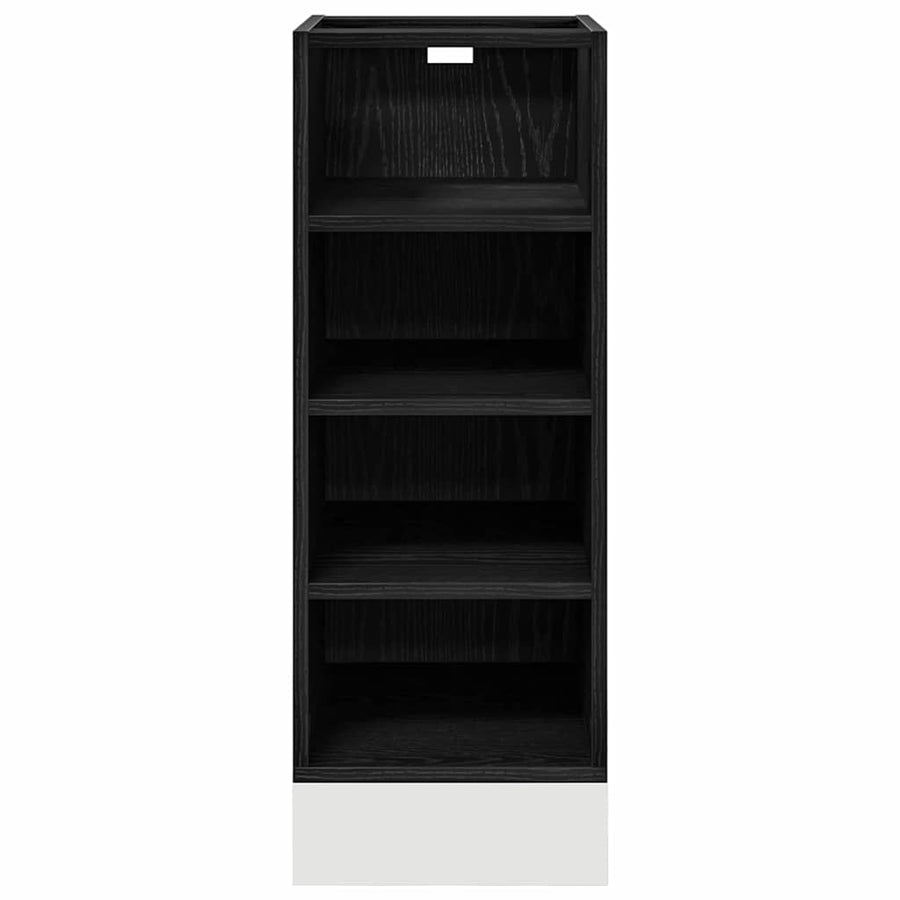 Keukenonderkast met plank Riga Zwart eiken 30 x 44,5 x 81,5 cm