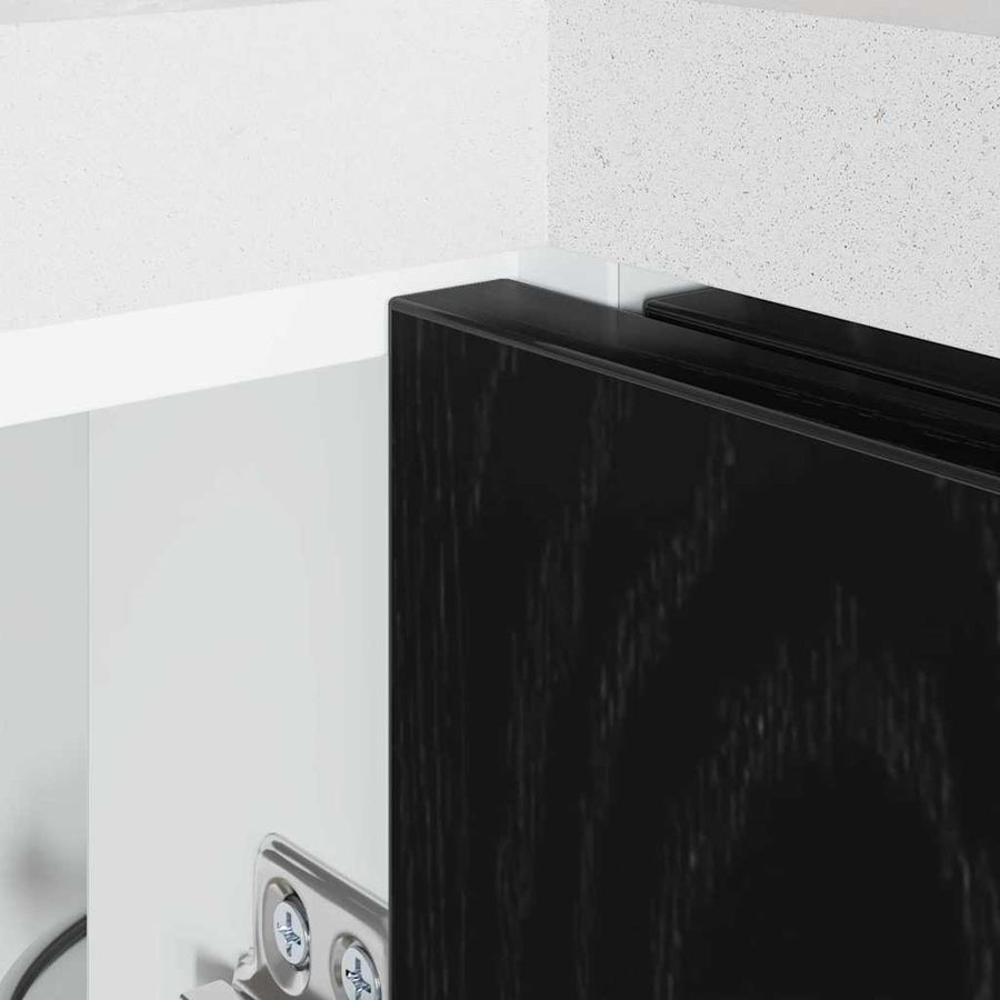 Keuken Hoek Onderkast Riga Zwart eiken 86 x 46 x 81,5 cm