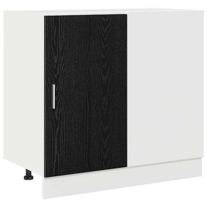 Keuken Hoek Onderkast Riga Zwart eiken 86 x 46 x 81,5 cm
