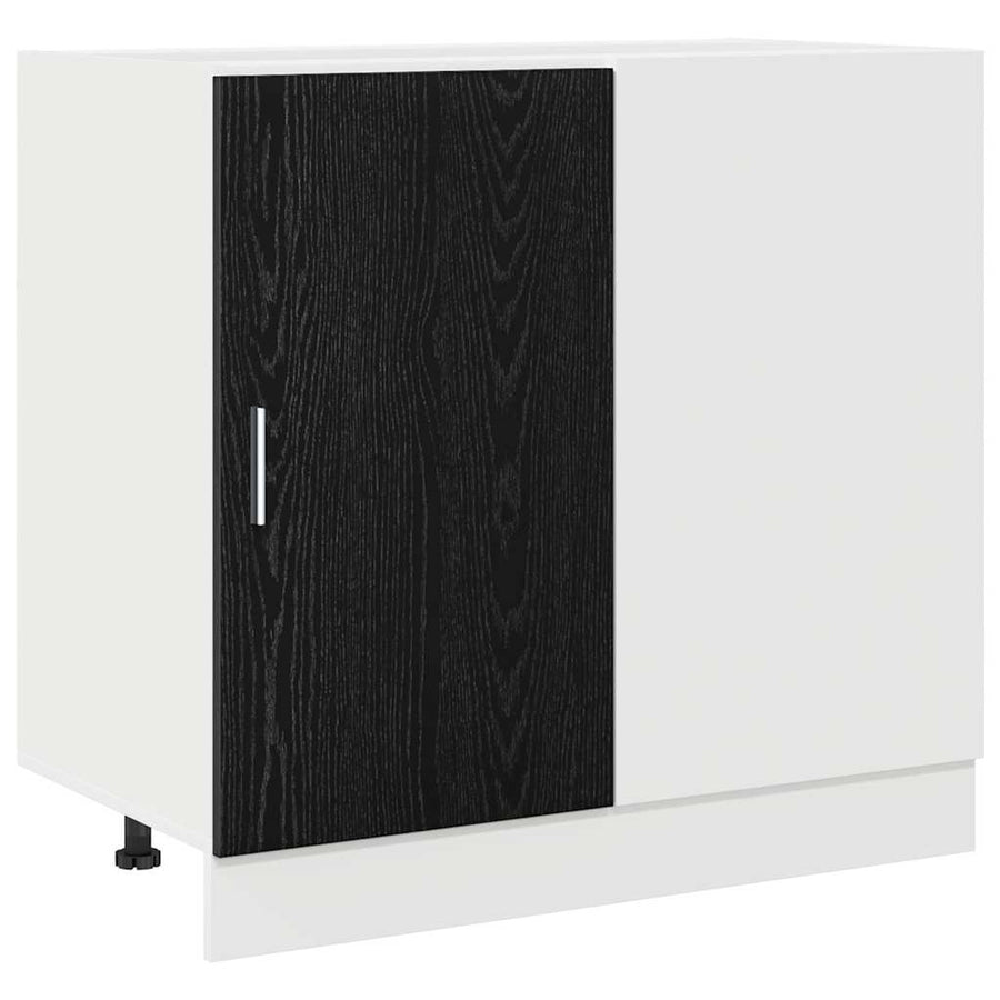 Keuken Hoek Onderkast Riga Zwart eiken 86 x 46 x 81,5 cm