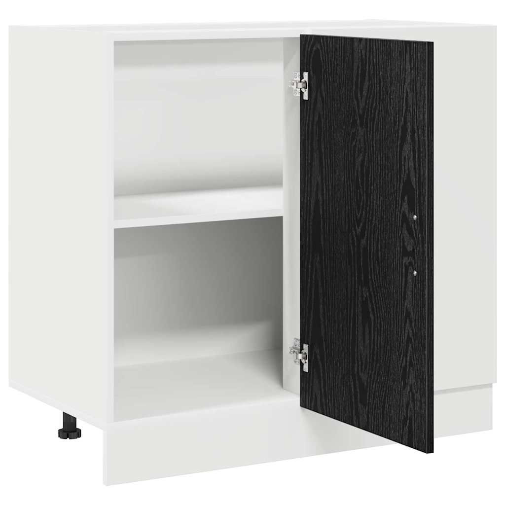 Keuken Hoek Onderkast Riga Zwart eiken 86 x 46 x 81,5 cm