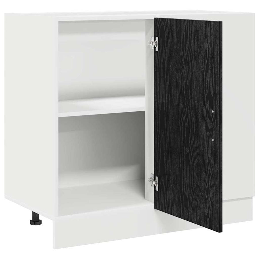 Keuken Hoek Onderkast Riga Zwart eiken 86 x 46 x 81,5 cm