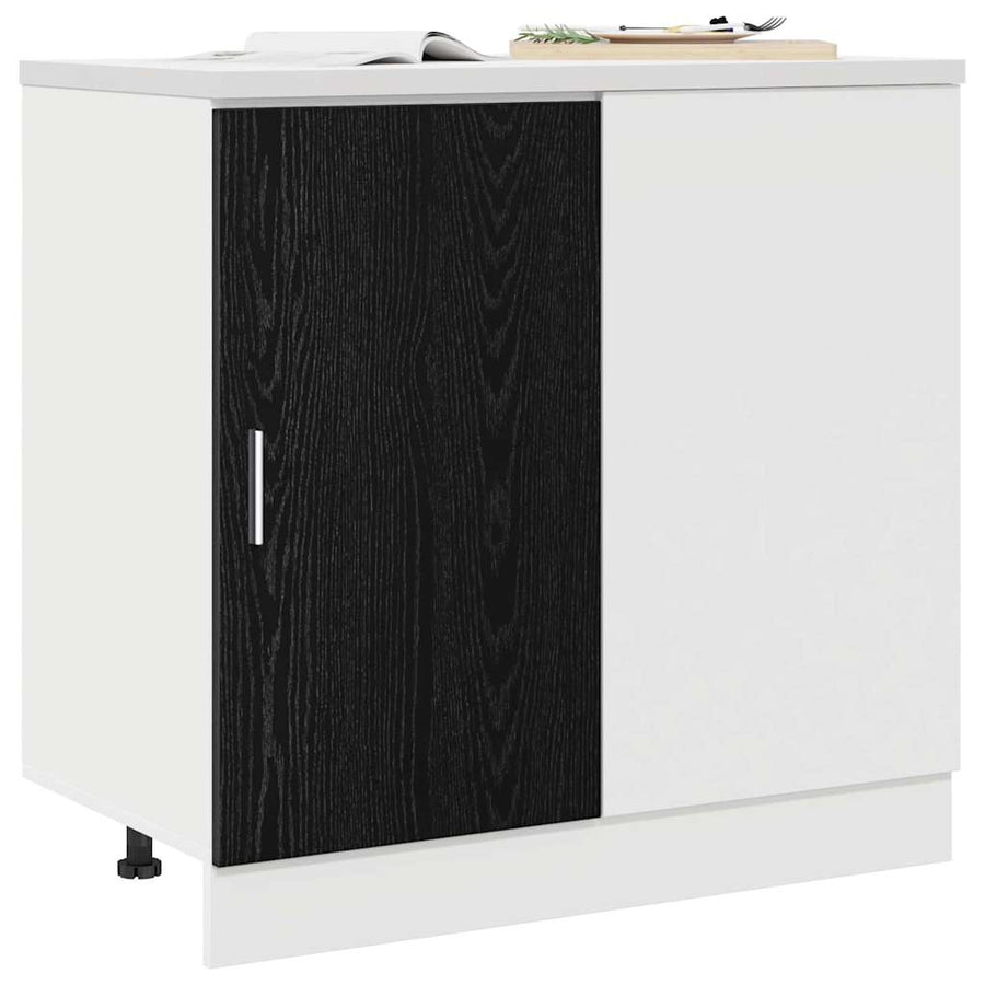 Keuken Hoek Onderkast Riga Zwart eiken 86 x 46 x 81,5 cm