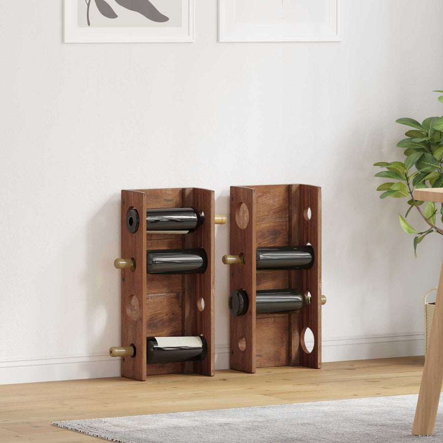 Rek Bruin 24 x 13 x 54 cm Massief Mahoniehout