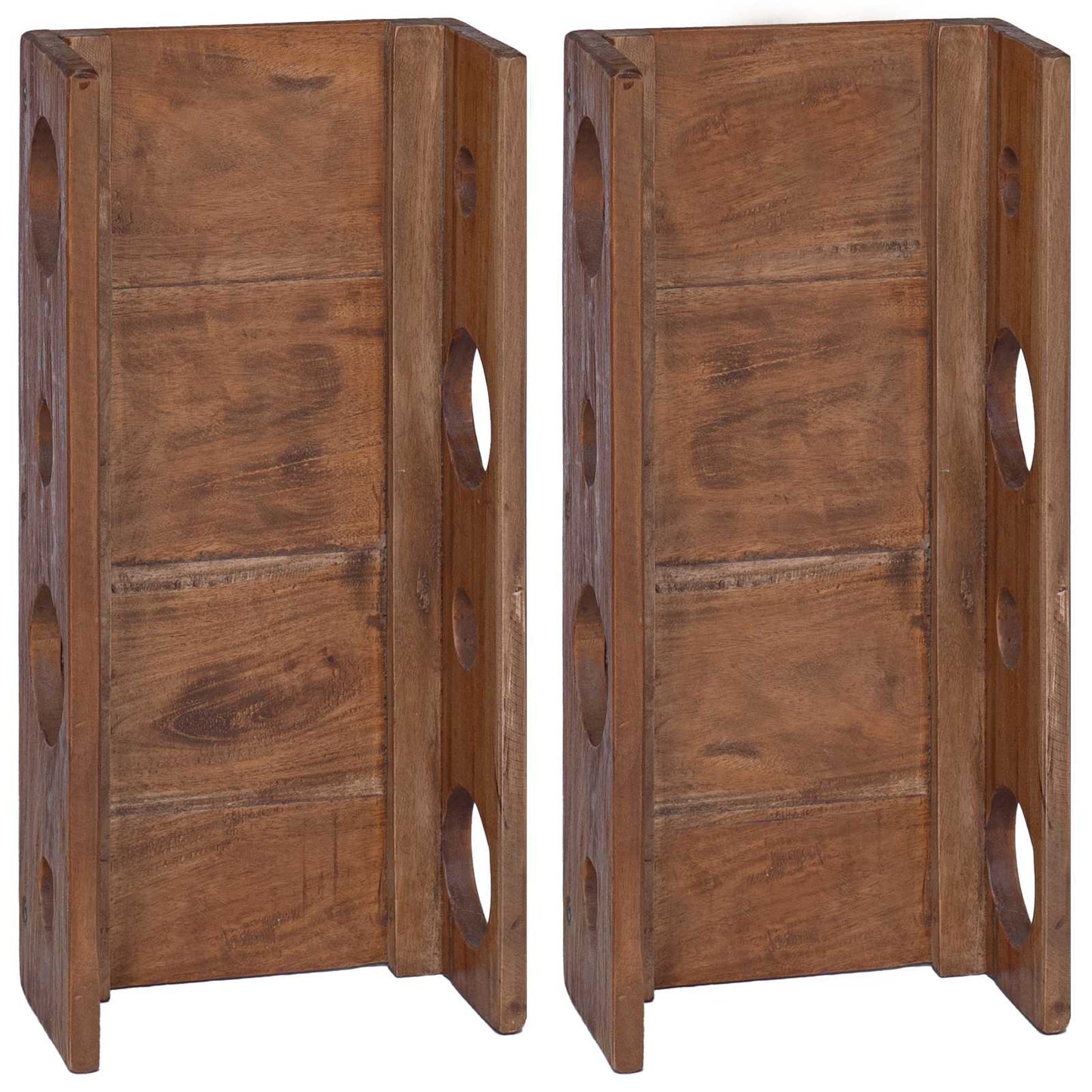 Rek Bruin 24 x 13 x 54 cm Massief Mahoniehout