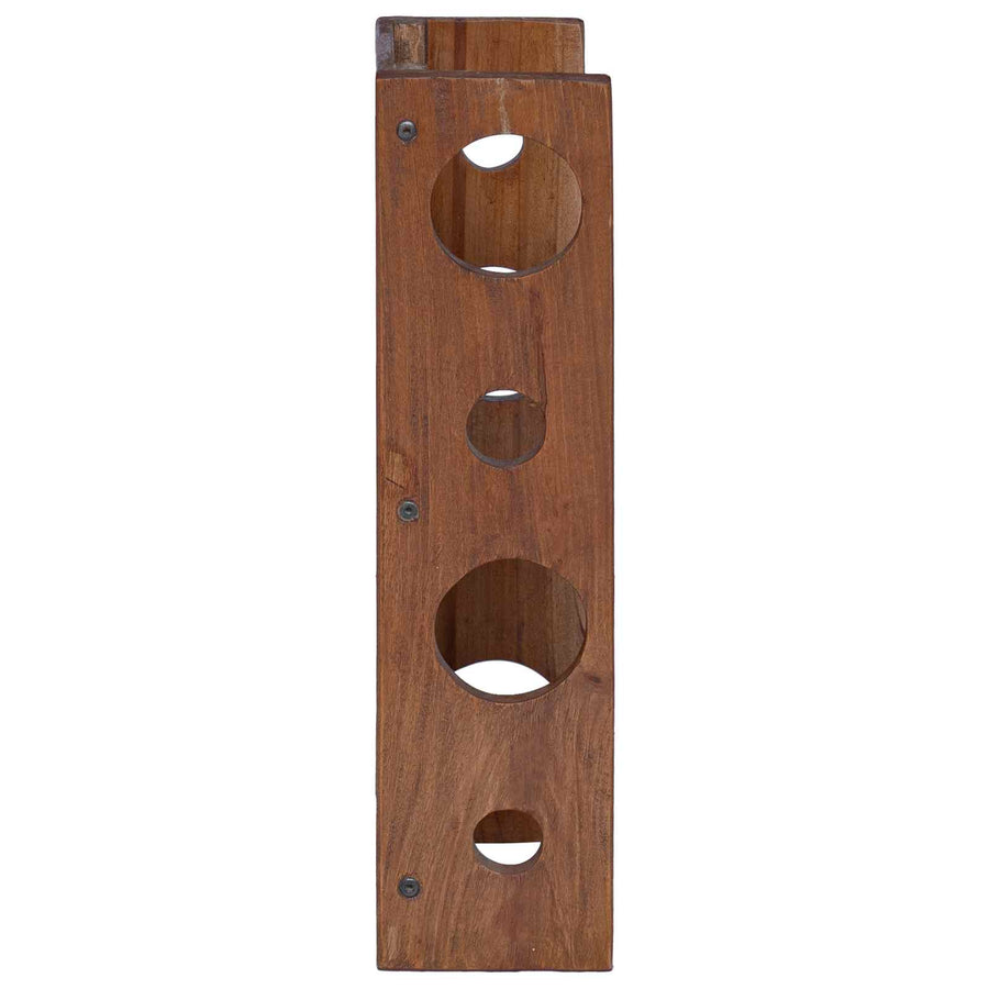 Rek Bruin 24 x 13 x 54 cm Massief Mahoniehout