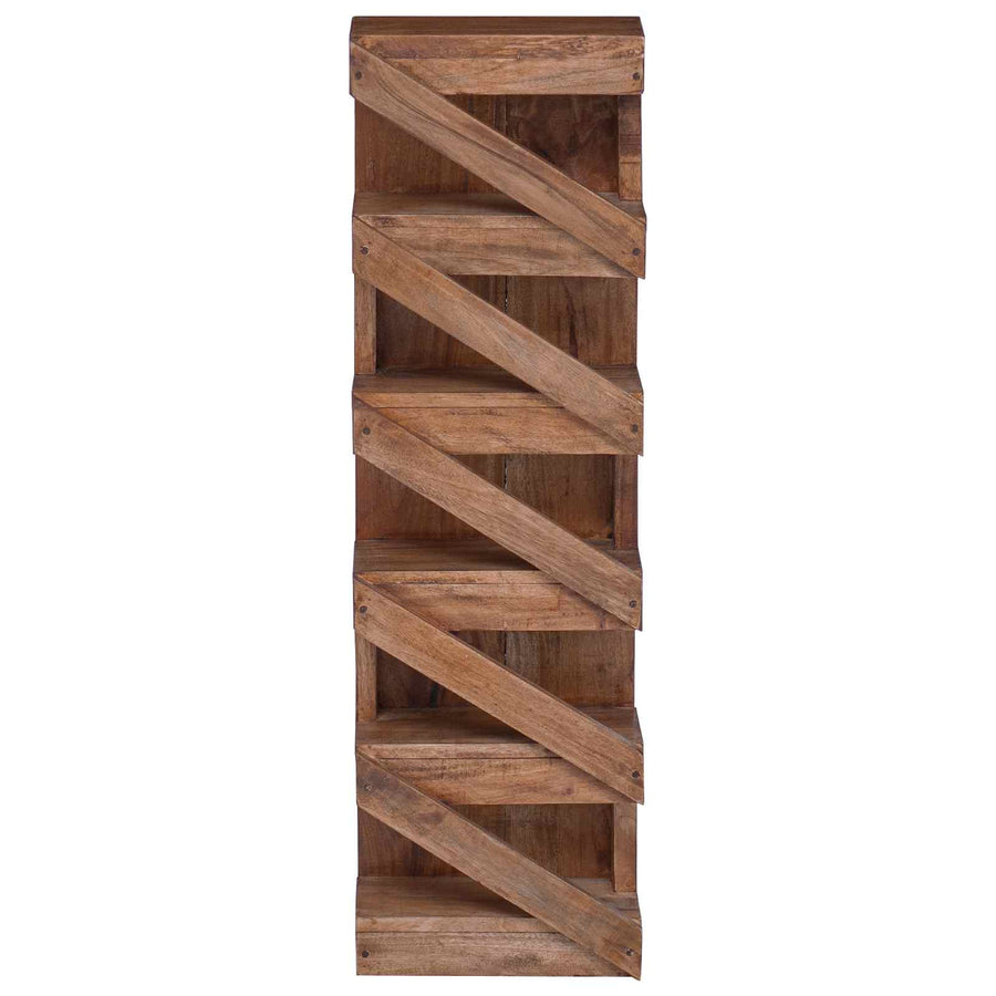 Wijnrek Naturel 24 x 14 x 80 cm Massief Mahoniehout