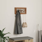 Coat Hook Natural 50 x 10 x 25 cm Solid Mahogany Wood