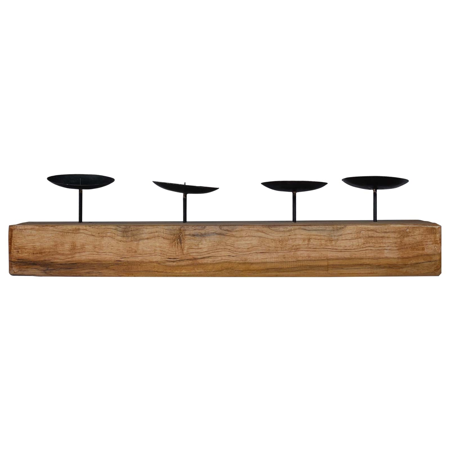 Kaarsenhouder Naturel 50 x 15 x 10 cm Massief teakhout