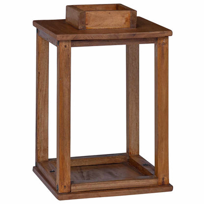 Lantaarn 3 pcs Naturel Mahoniehout