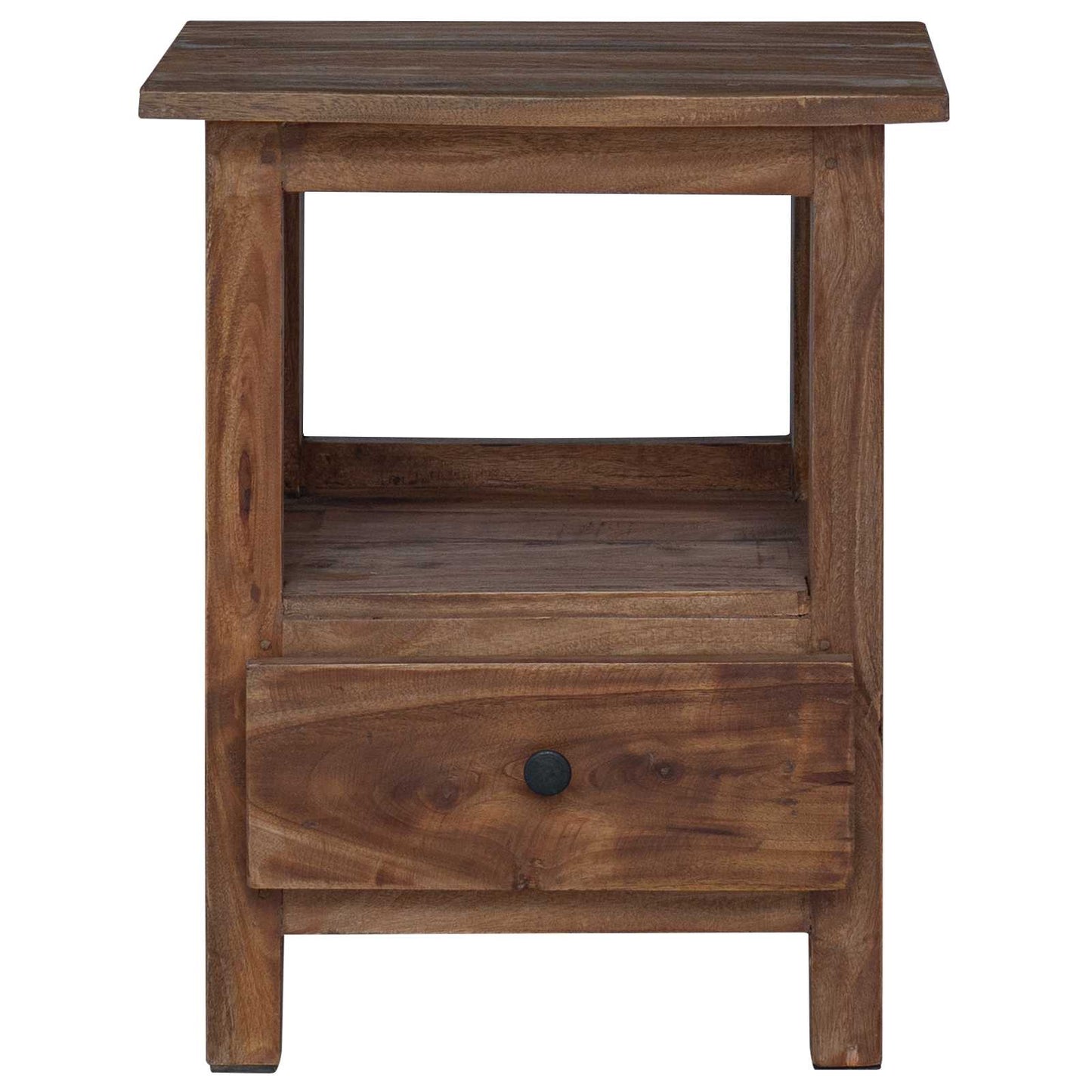 Nachtkastje Bruin 30 x 30 x 47 cm Massief Gerecycled Hout