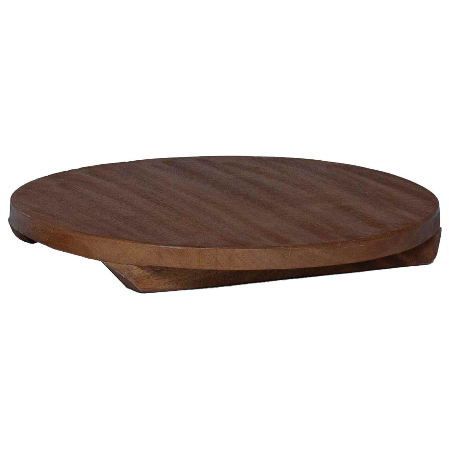 Plant Stool 3 pcs Bruin Mahoniehout