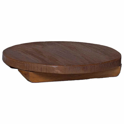 Plant Stool 3 pcs Bruin Mahoniehout