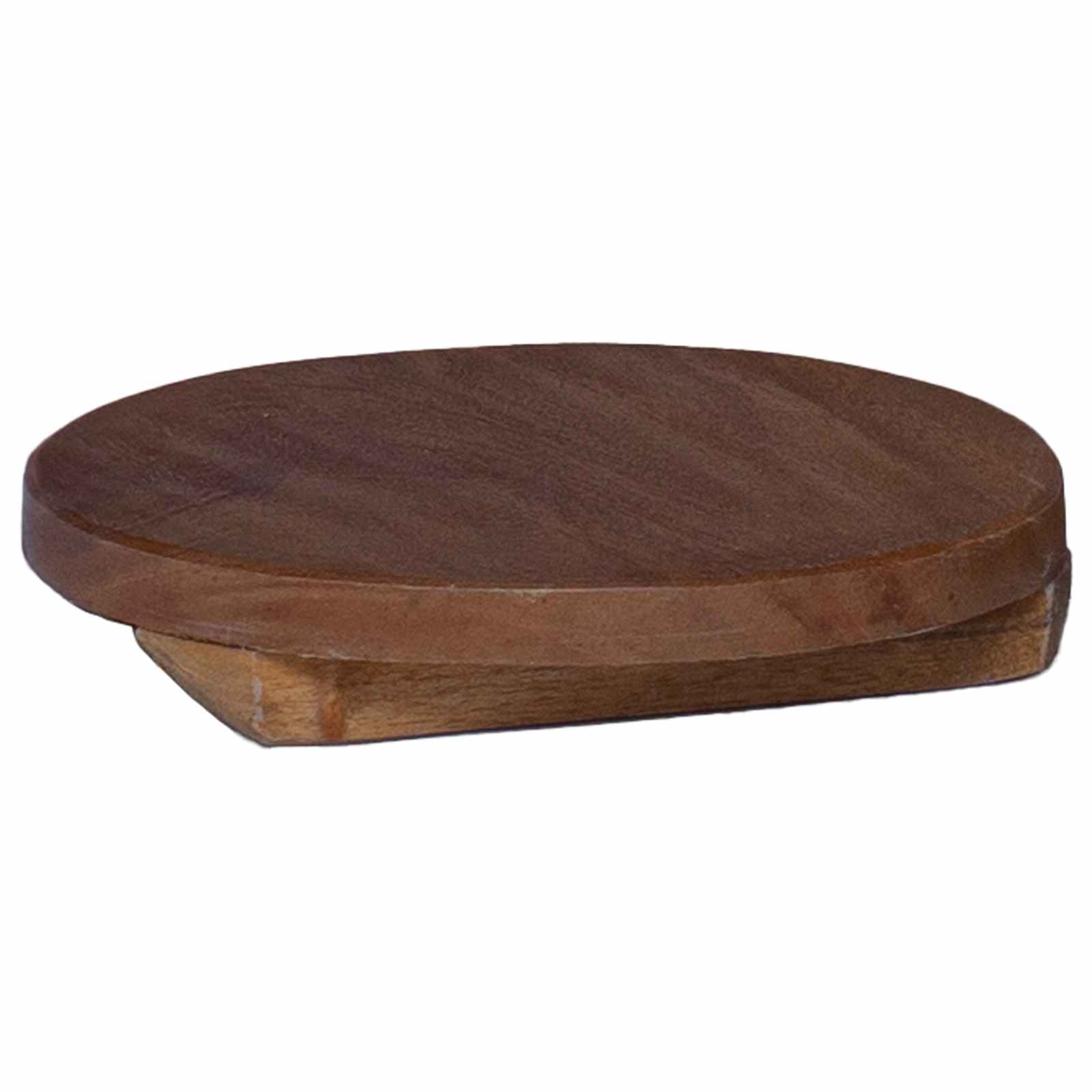 Plant Stool 3 pcs Bruin Mahoniehout