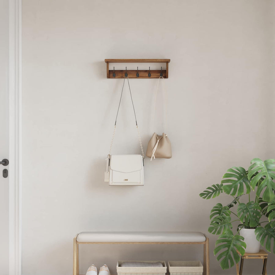 Hanger Bruin 50 x 10 x 14 cm Massief Mahoniehout