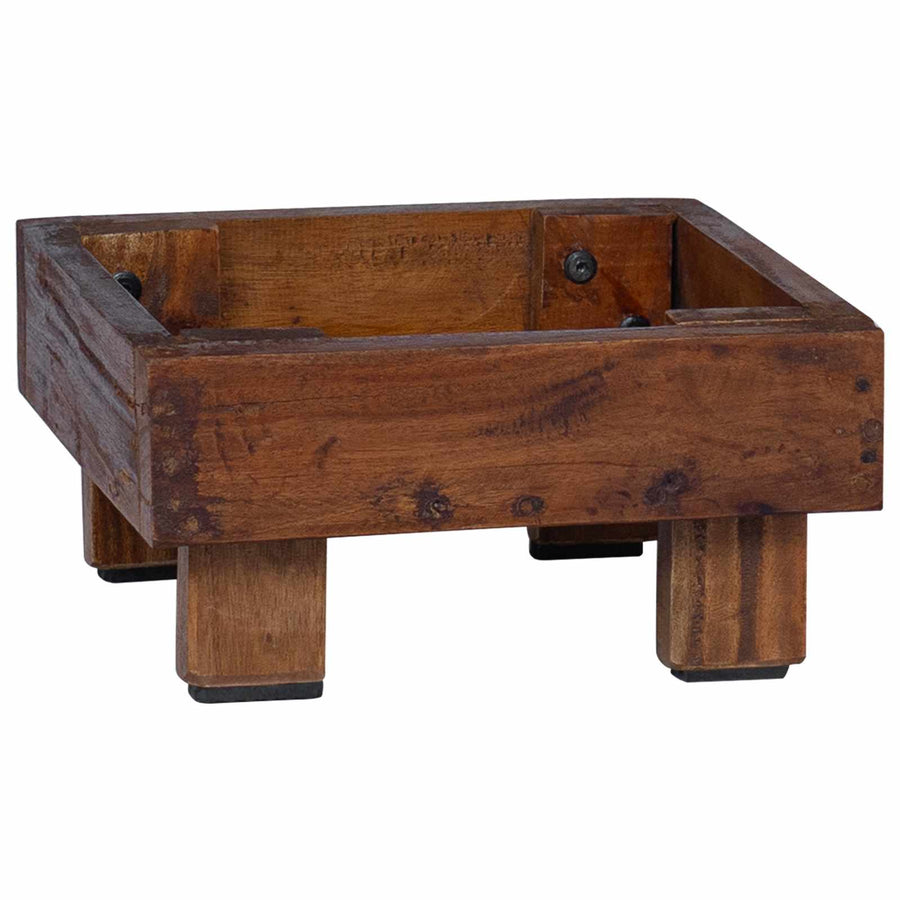 Plantenstandaard 3 pcs Bruin Mahoniehout