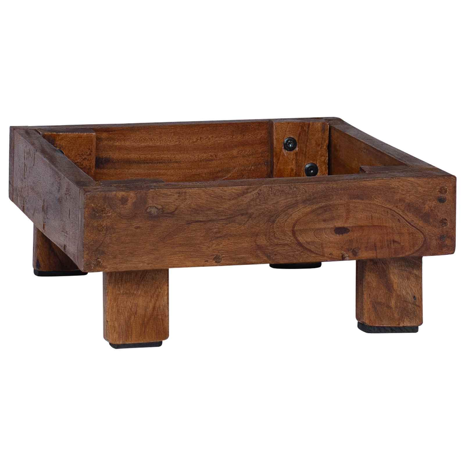 Plantenstandaard 3 pcs Bruin Mahoniehout
