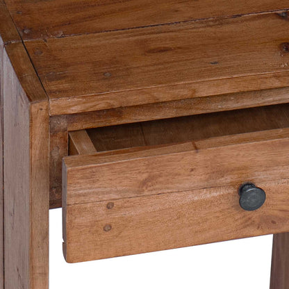 Nachtkastje met lade Bruin 63 x 30 x 79 cm Massief Mahoniehout