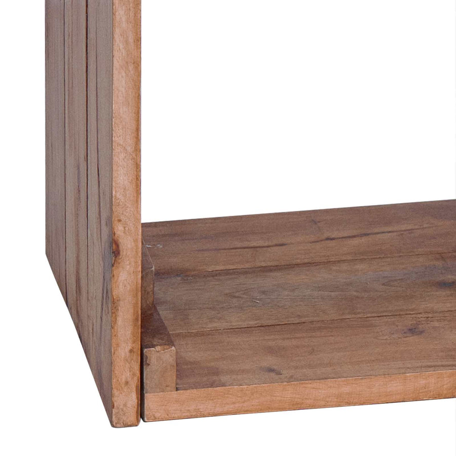 Nachtkastje met lade Bruin 63 x 30 x 79 cm Massief Mahoniehout