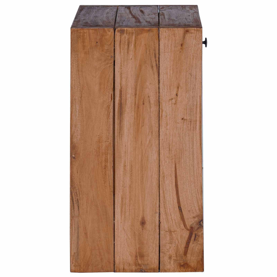 Nachtkastje met lade Bruin 63 x 30 x 79 cm Massief Mahoniehout