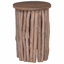 Kruk Naturel 30 x 30 x 45 cm Massief Teakhout