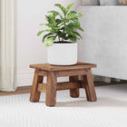 Kruk 30x20x20 cm massief mahoniehout naturel