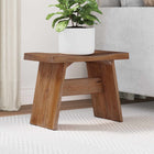 Kruk massief mahoniehout naturel 40x25x31 cm