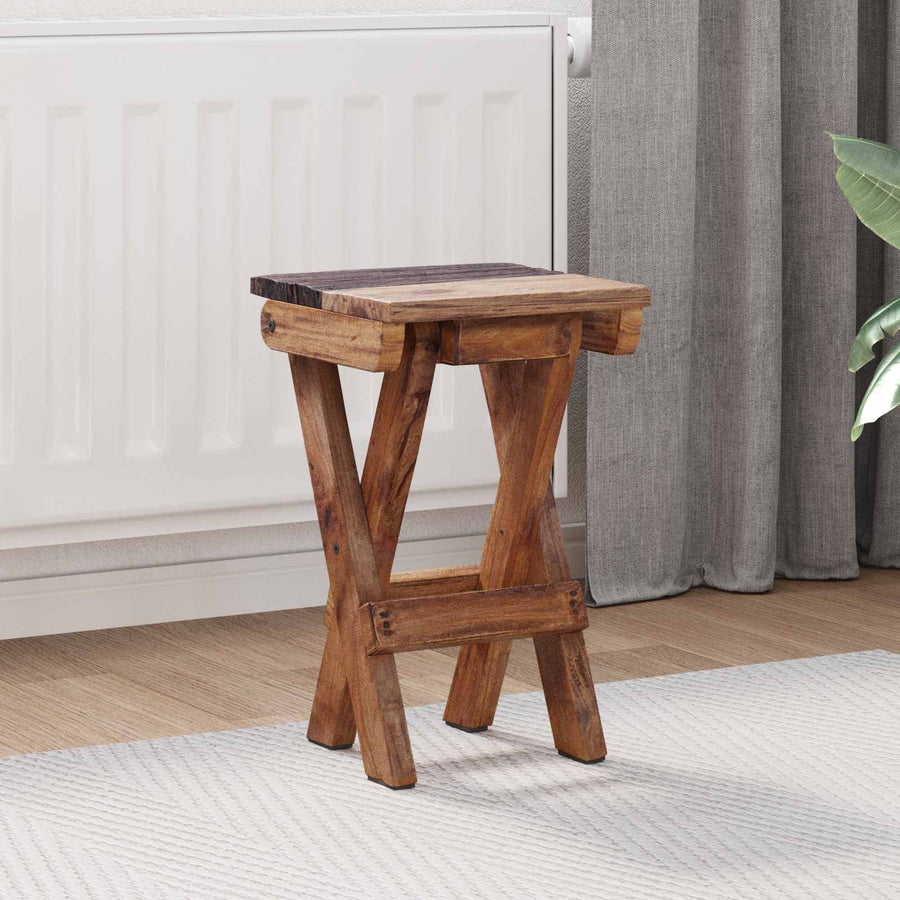 Kruk Naturel 30 x 30 x 48 cm Massief gerecycled hout