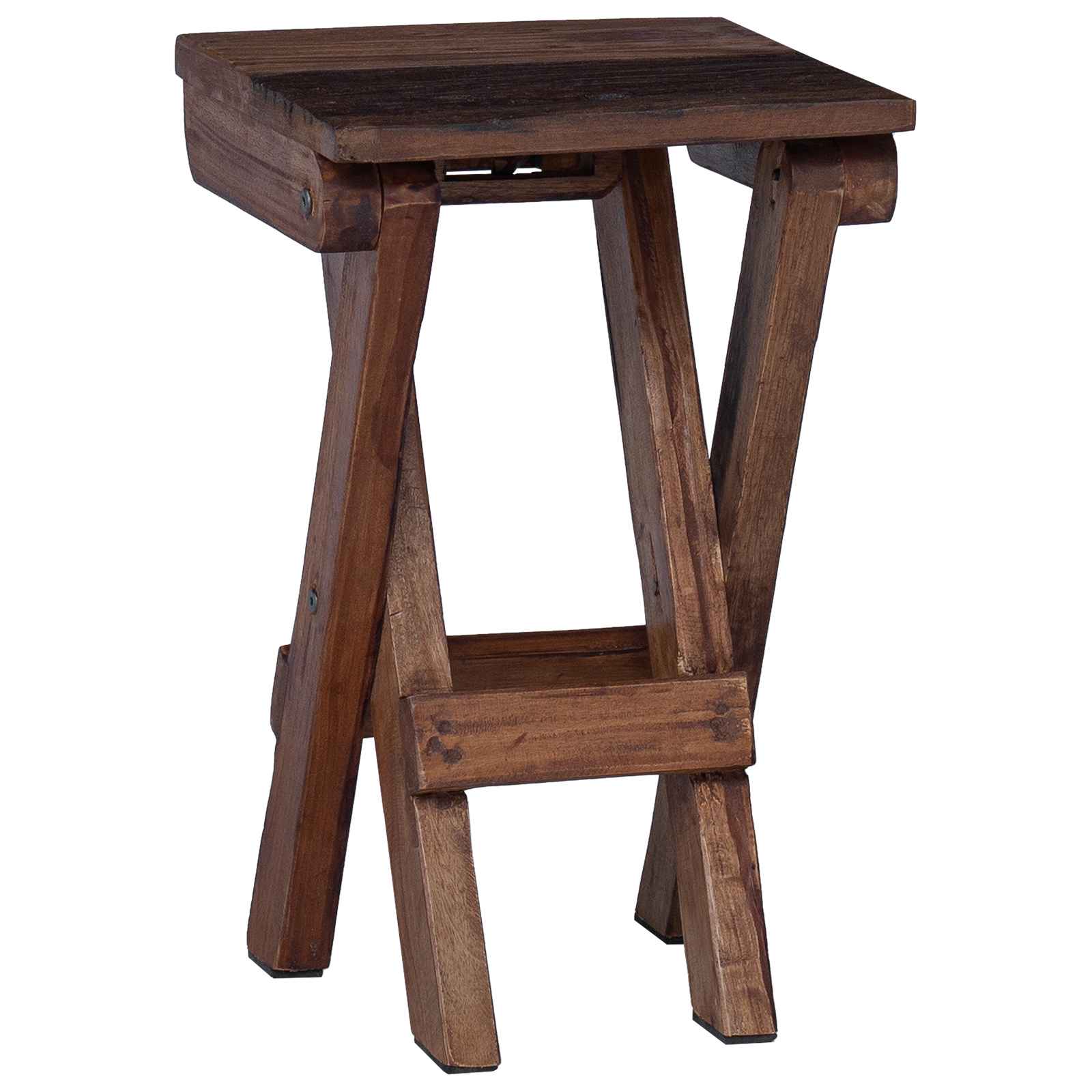Kruk Naturel 30 x 30 x 48 cm Massief gerecycled hout