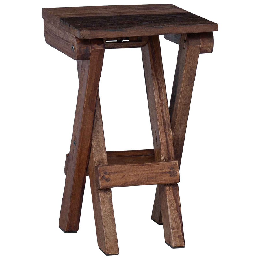 Kruk Naturel 30 x 30 x 48 cm Massief gerecycled hout