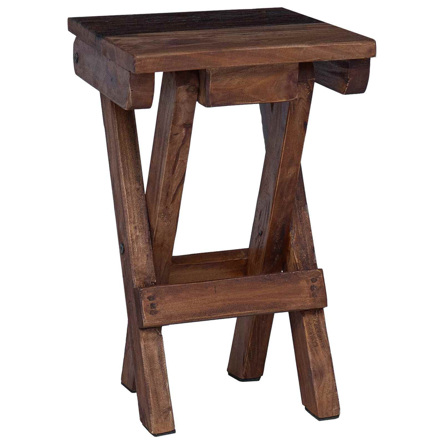 Kruk Naturel 30 x 30 x 48 cm Massief gerecycled hout