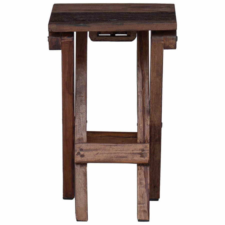 Kruk Naturel 30 x 30 x 48 cm Massief gerecycled hout
