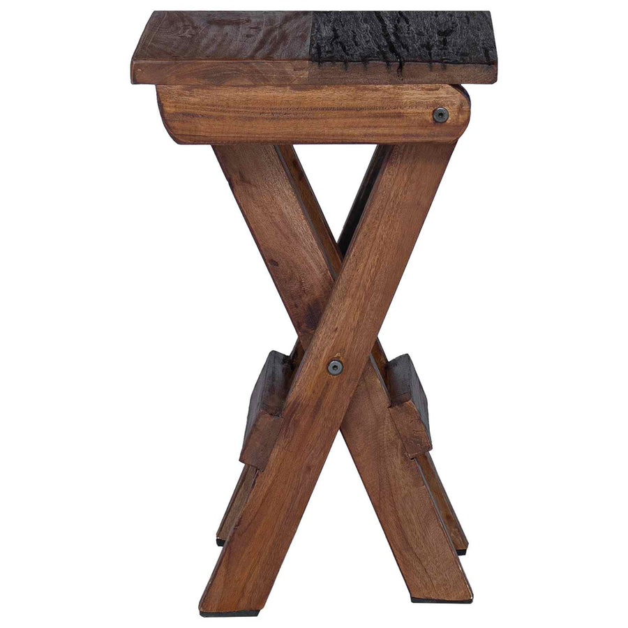 Kruk Naturel 30 x 30 x 48 cm Massief gerecycled hout