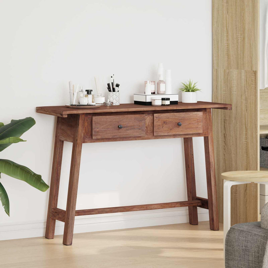 Bureau met lade Bruin 110 x 30 x 79 cm Massief Mahoniehout